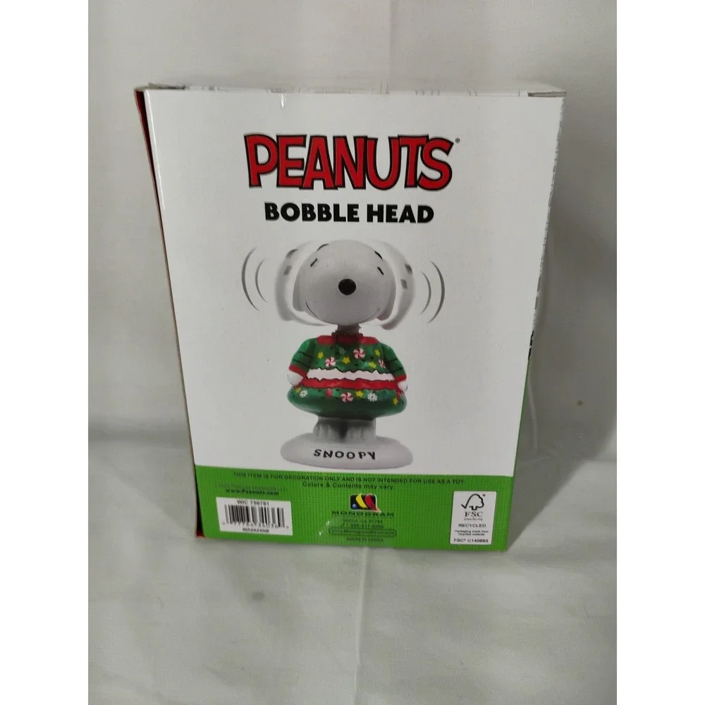 Peanuts SNOOPY Bobblehead Ugly Sweater Christmas Holiday 2024 NEW